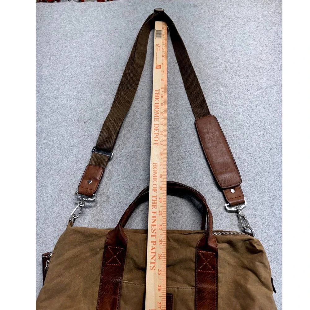 Field & Stream Vintage Collection Canvas Leather Duffel Weekender Travel Bag